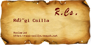 Régi Csilla névjegykártya